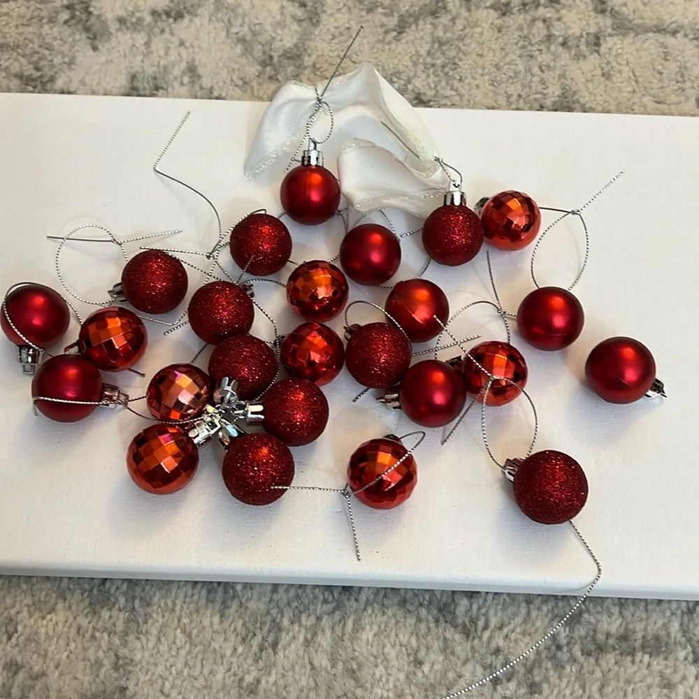 Red Mini Ornaments